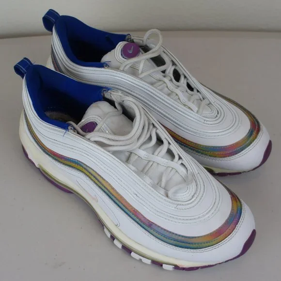 Nike Womens 9 Air Max 97 Se Running Womens Casual Shoes Cw2456-100 - Picture 1 of 8